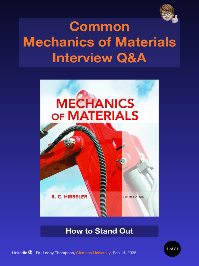 Mechanics of Materials Interview Prep | PDF | Elasticity (Physics ...