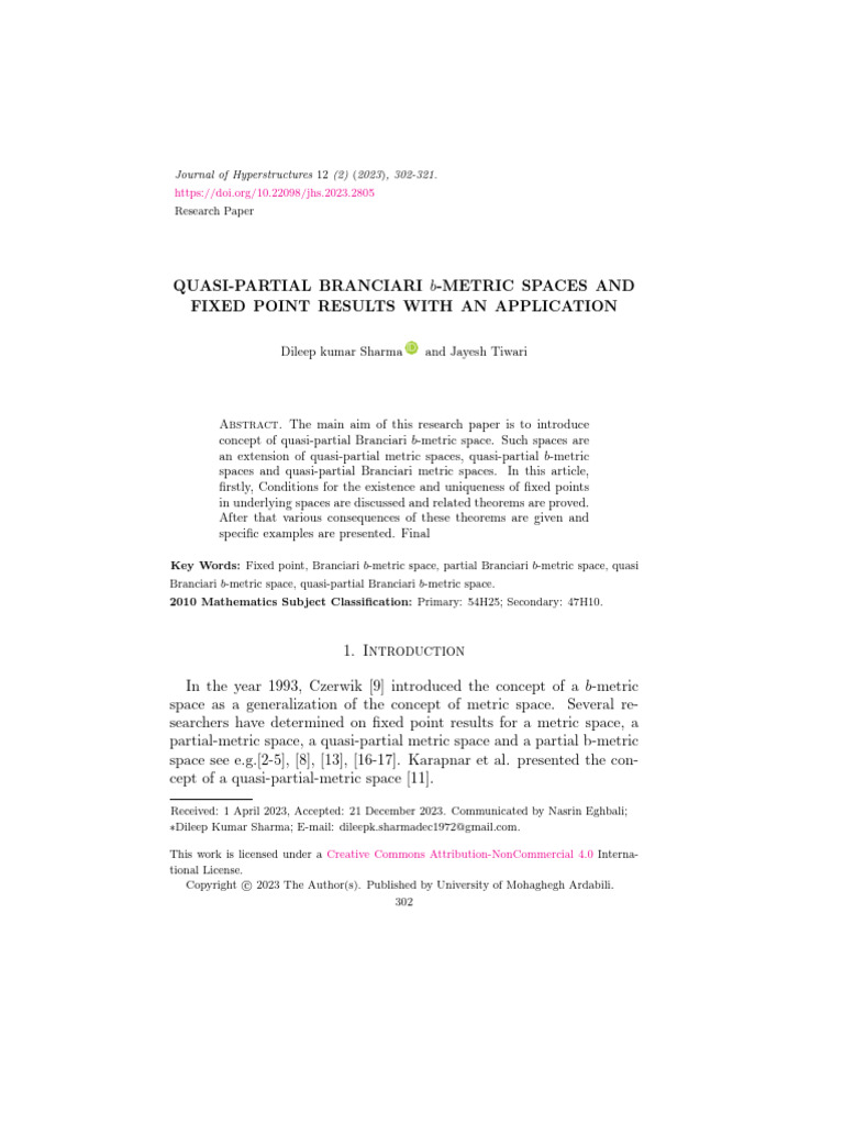 JHS Volume 12 Issue 2 Pages 302-321 | PDF | Sequence | Functions And ...