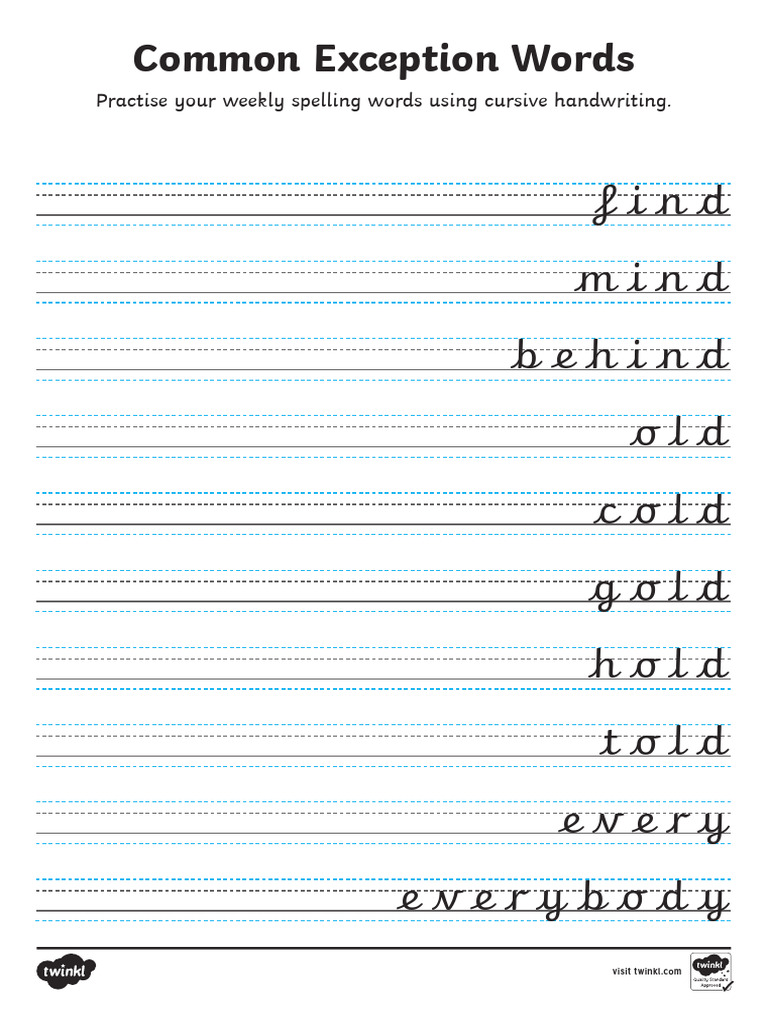 Handwriting Practice - Precursive Looped - Left Handed Version-1 | PDF