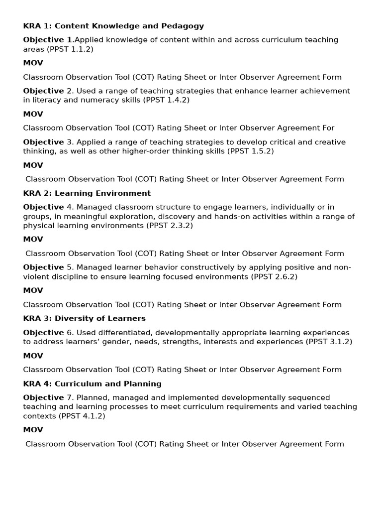 Summary Pmes Obj.1 14 Movs Sy 2025 2026 | PDF | Learning | Educational ...