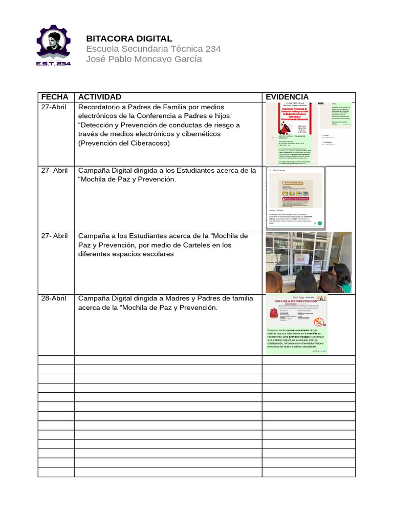 Bitacora Digital 2025 2026 1 | PDF