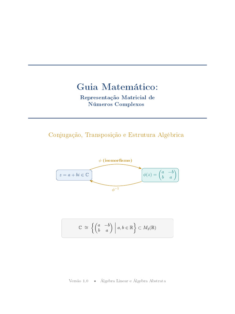 Complex Matrices Guide | PDF | Matriz (Matemática) | Número complexo