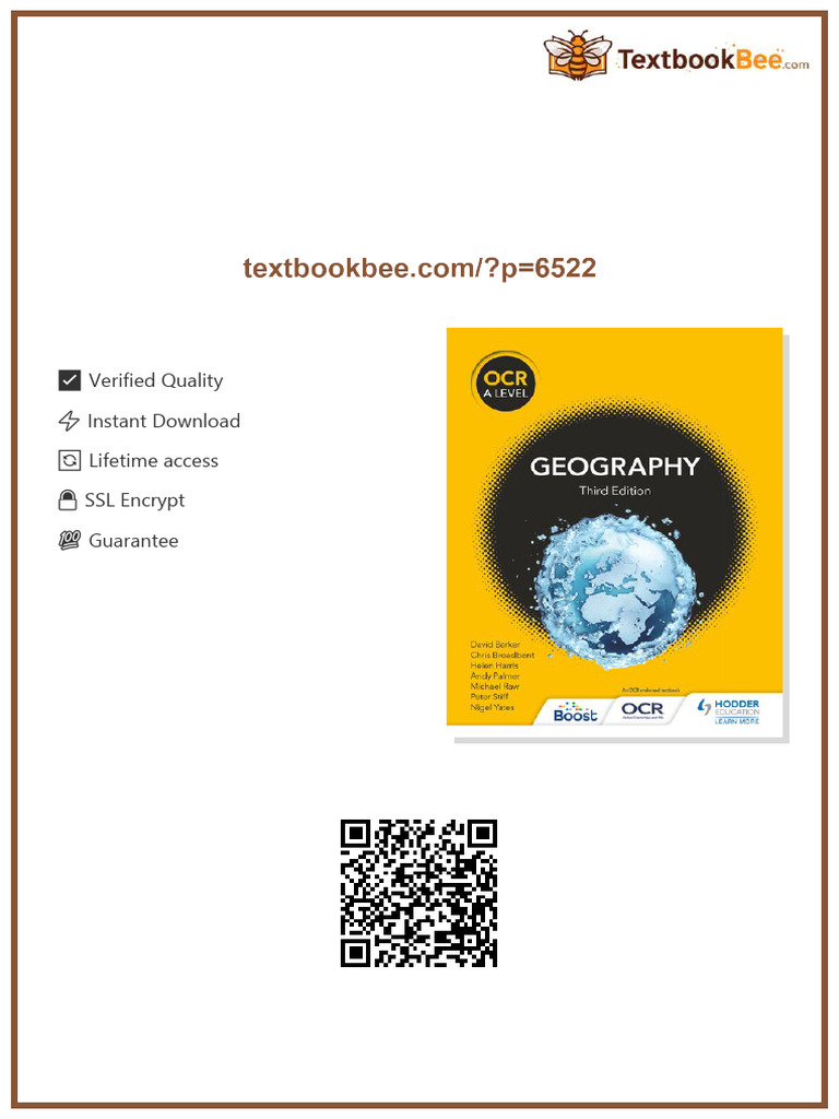 OCR A Level Geography Third Edition David Barker digital download | PDF ...