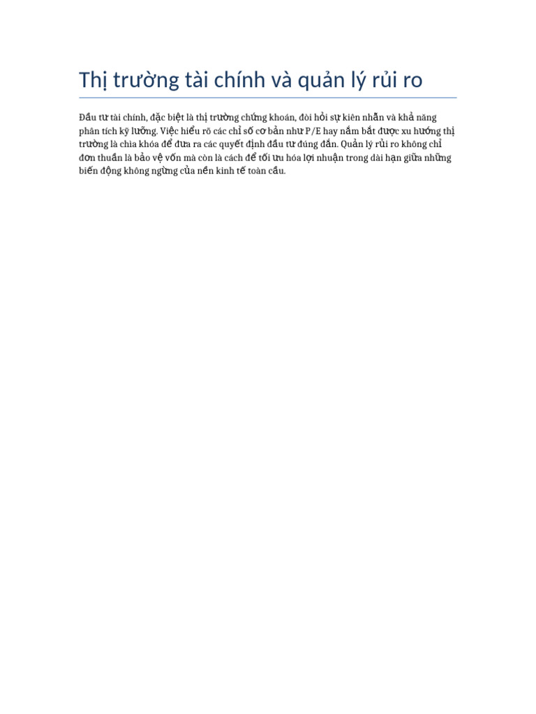 Quan Ly Tai Chinh | PDF