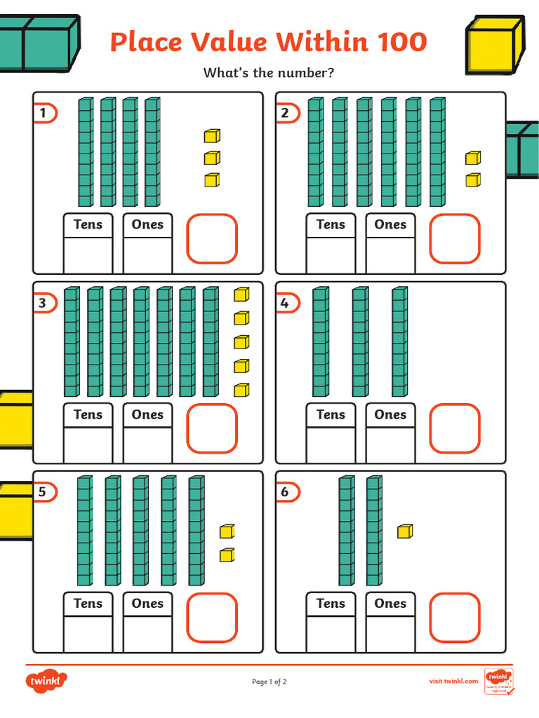 Cfe m 1742143216 an Introduction to Place Value Within 100 Activity ...