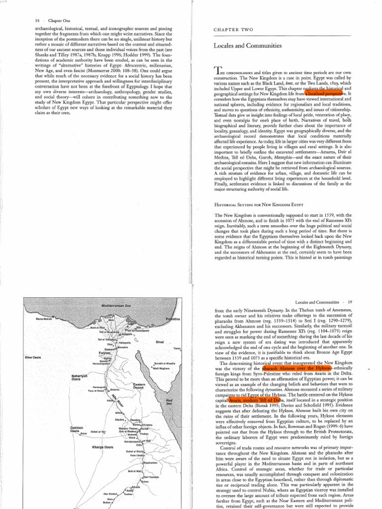 Meskell _Daily Life in Ancient Egypt Ch 2_3 | PDF