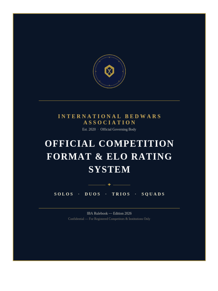 IBA Official Rulebook 2026 | PDF