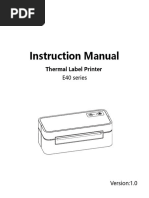 Xprinter XP-420B User Manual | PDF | Printer (Computing) | Computing
