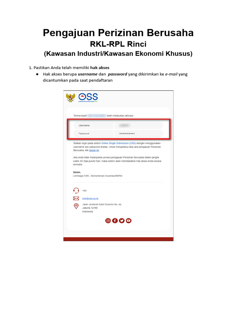 Pengajuan Perizinan Berusaha RKL-RPL Rinci (Kawasan Industri - Kawasan ...