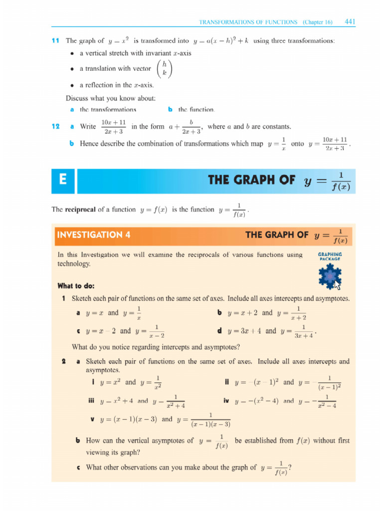 Reciprocal+Functions+and+Review+a+Answer+Key | PDF