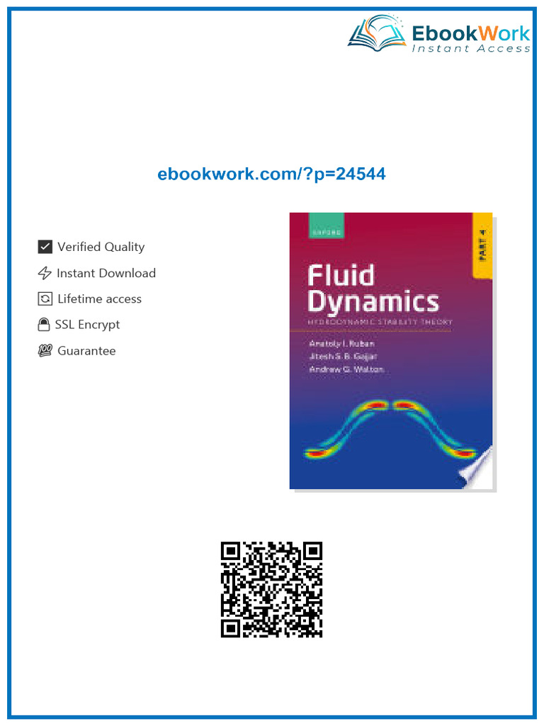 Get Full Fluid Dynamics Part 4: Hydrodynamic Stability Theory Anatoly ...