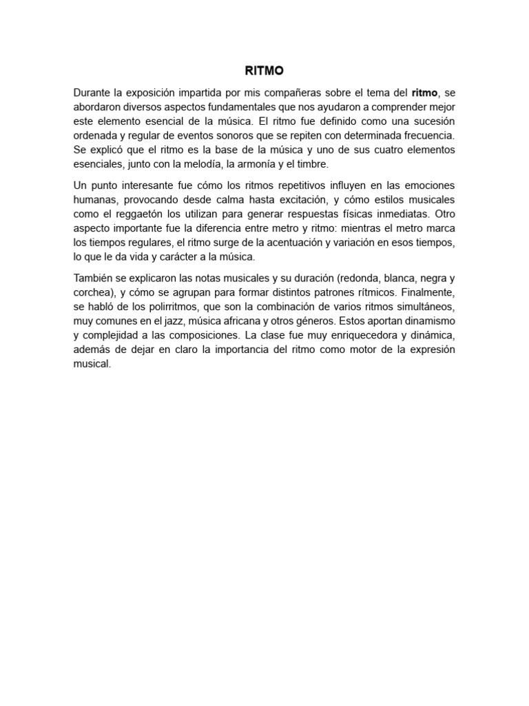 RITMO | PDF