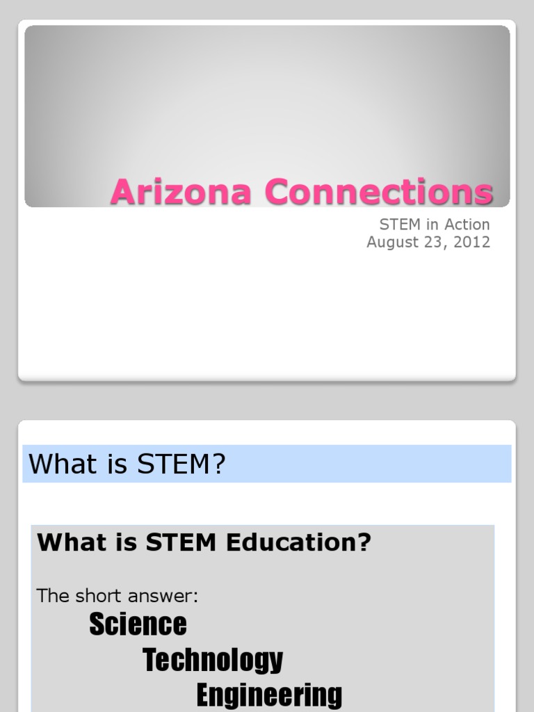 Arizona Connections STEM Resources | PDF | Science, Technology ...