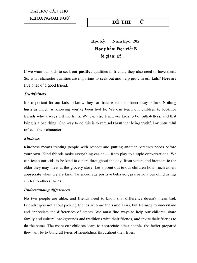 De thi thu 1 (2) | PDF