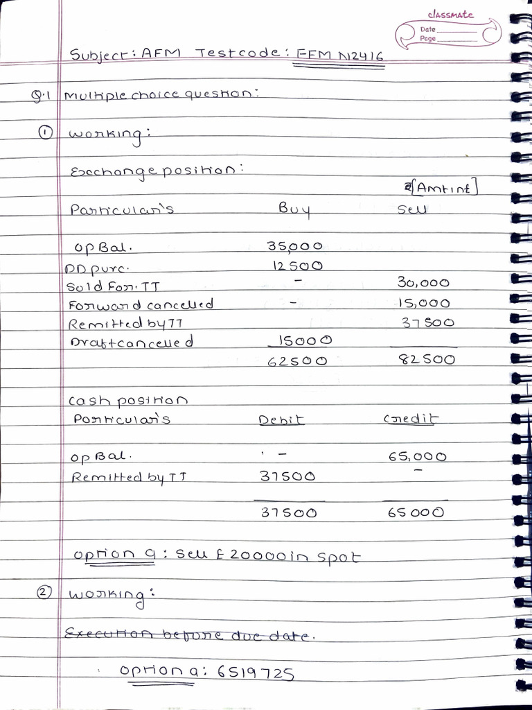 AFM Paper Code FFM N2416 Vaishnavi Patil | PDF