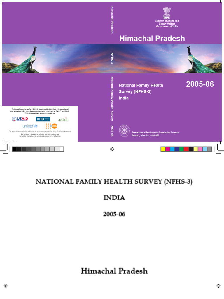 NFHS-3 StateReport Himachal Pradesh HimachalPradesh Report | PDF ...