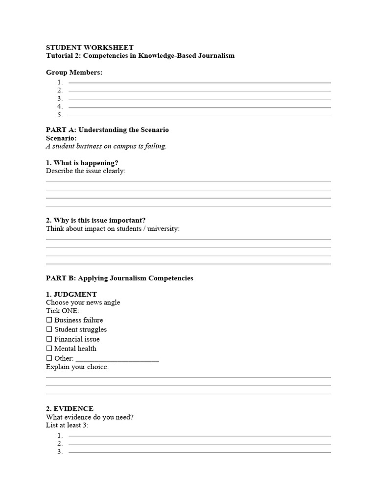 Student Worksheet [2] | PDF