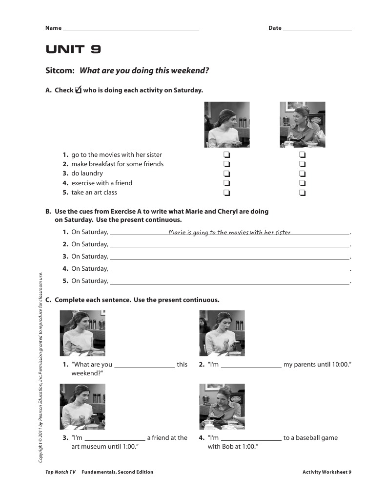 UNIT 09 Video Worksheets
