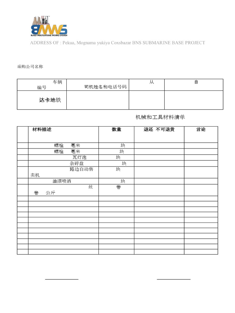 18-02-25 Gate Pass For BNS Project | PDF