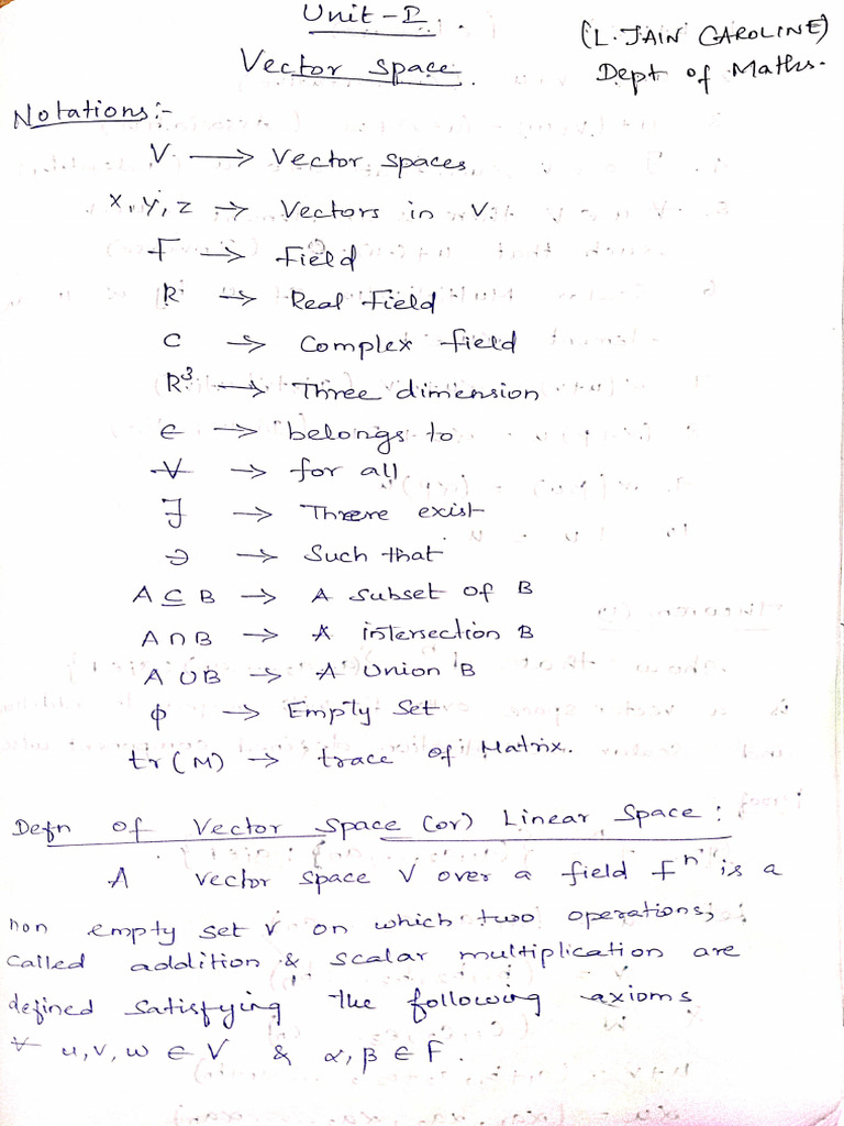 M2 Unit 1 jain mam notes | PDF