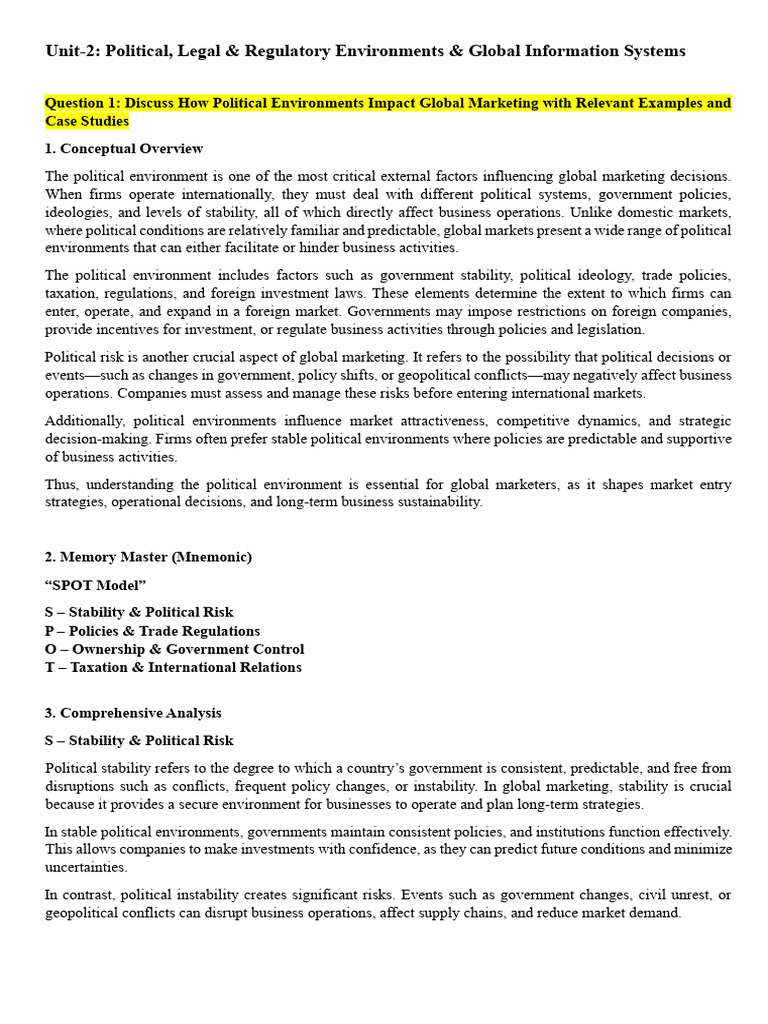 GM U-2 Study Notes | PDF | Intellectual Property | Market (Economics)