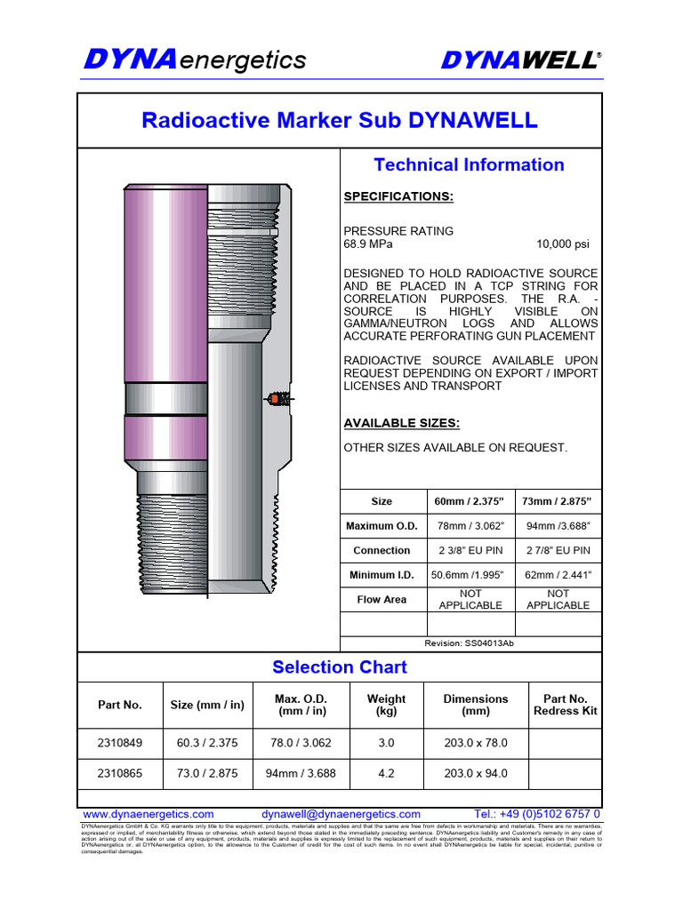 TCP Equipment Radio Active Marker Sub | PDF