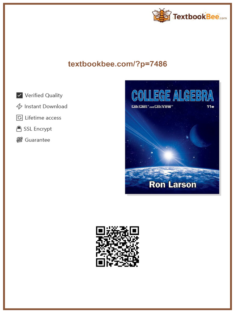 FUll College Algebra, 11e Ron Larson high quality pdf | PDF | Equations ...