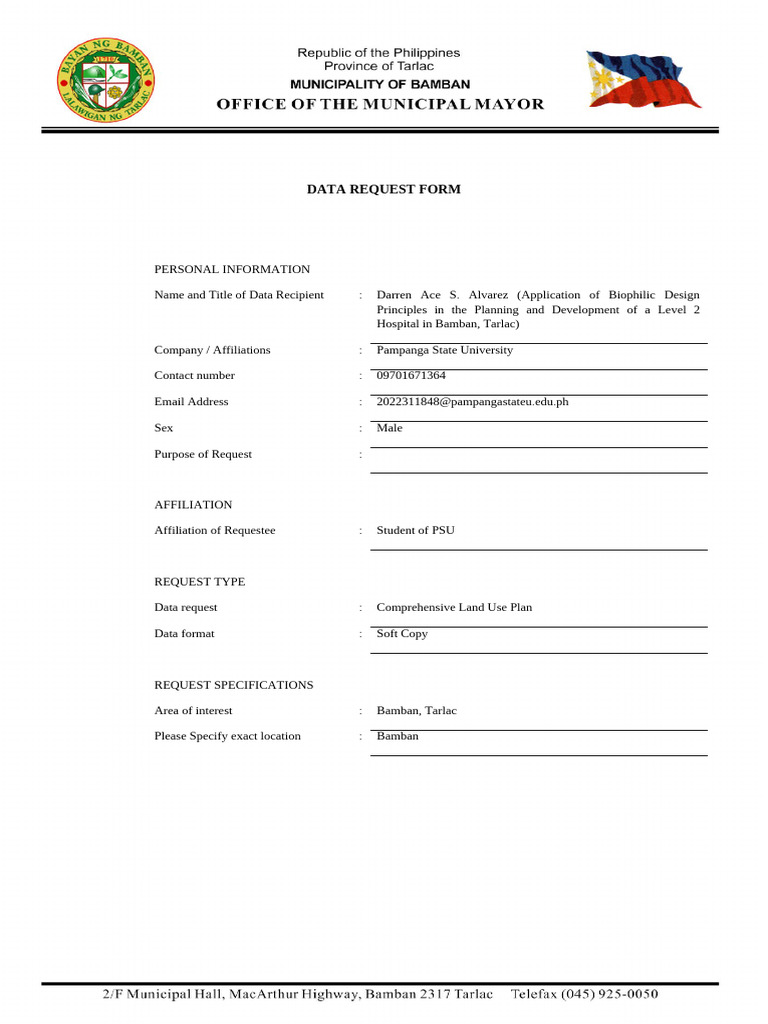 Data Request | PDF