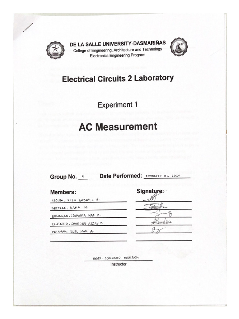 AC Measurement | PDF