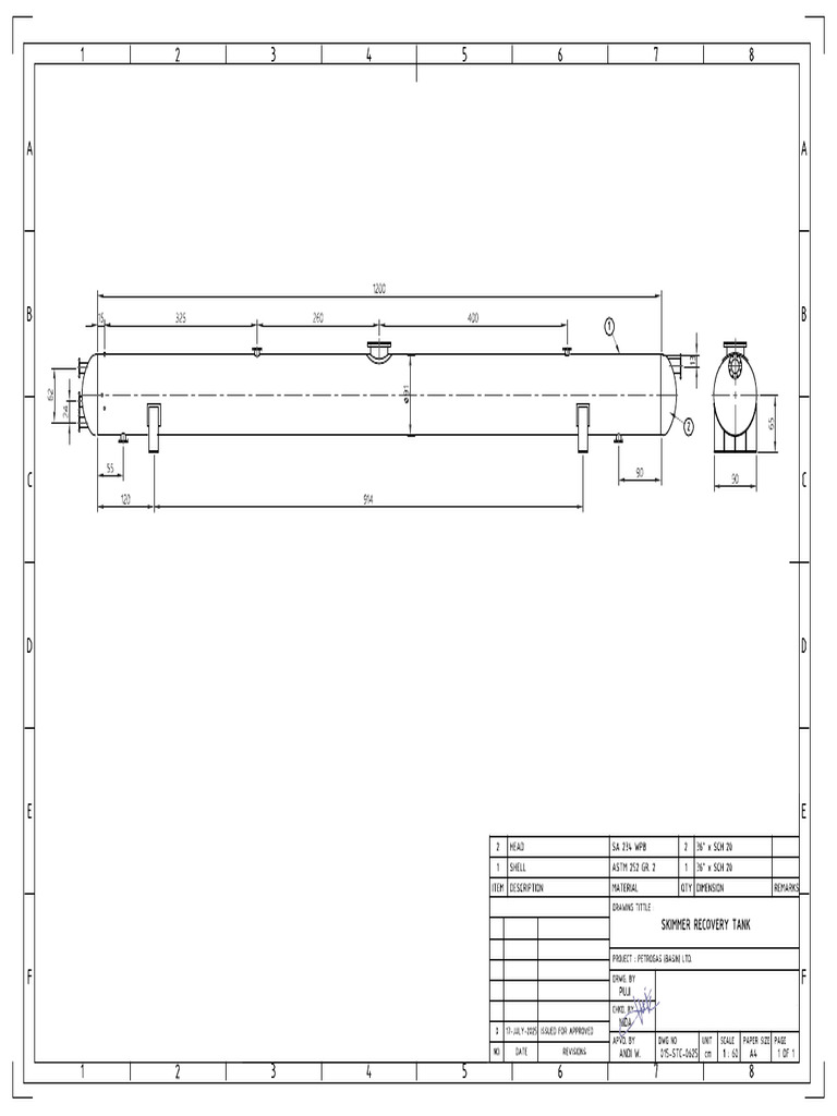 Dwg_skimmer Rocovery Tank | PDF