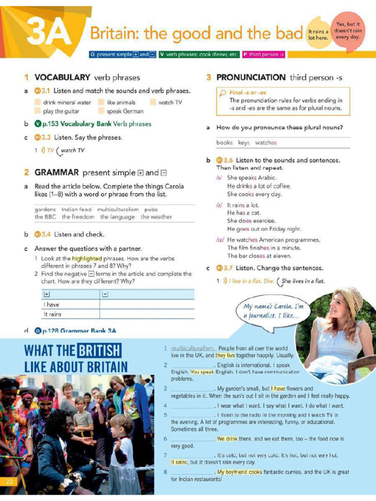 English File 4e Elementary Student's Book Unit 3 | PDF
