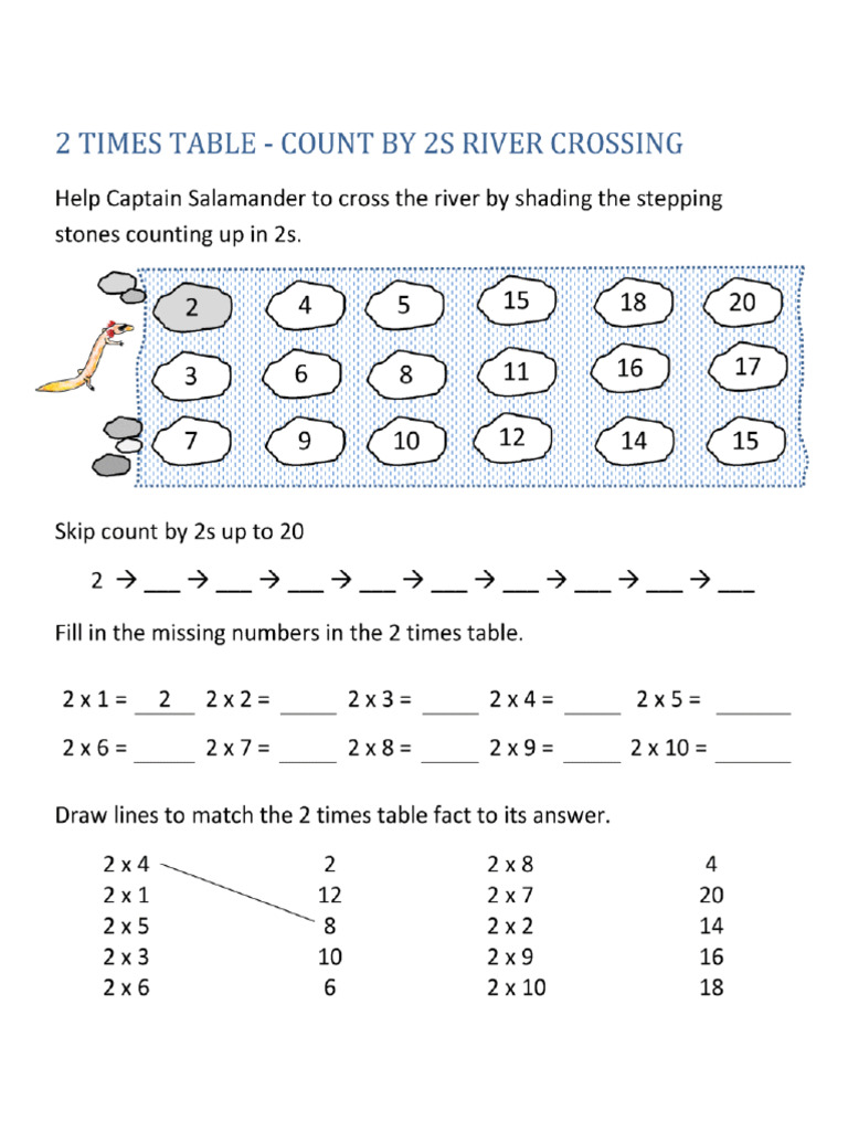 Multiplication Table P 1 | PDF