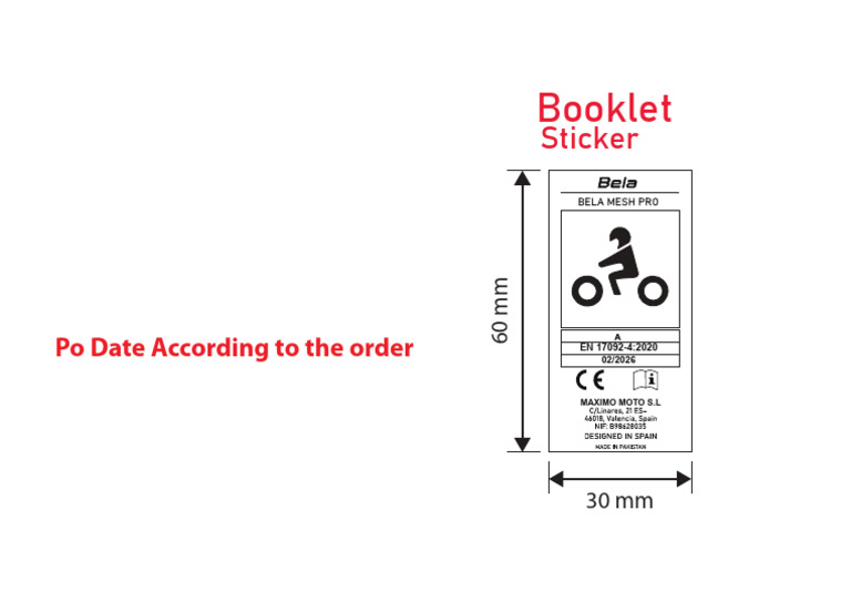 Bela Mesh Pro Ce Sticker | PDF