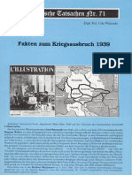Historische Tatsachen - Nr. 71 - Udo Walendy - Fakten Zum Kriegsausbruch 1939 (1997, 40 S., Scan)