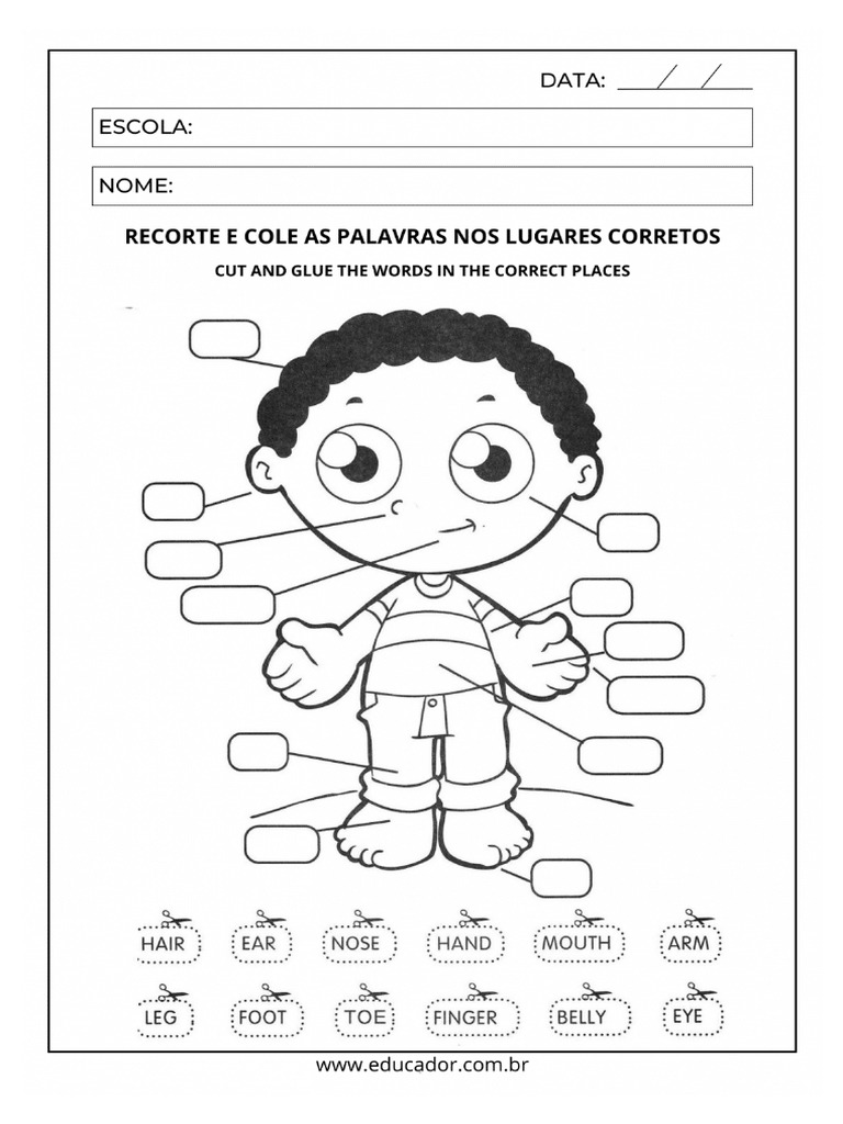 Atividades de Ingles 1 Ano 15 1086x1536 | PDF