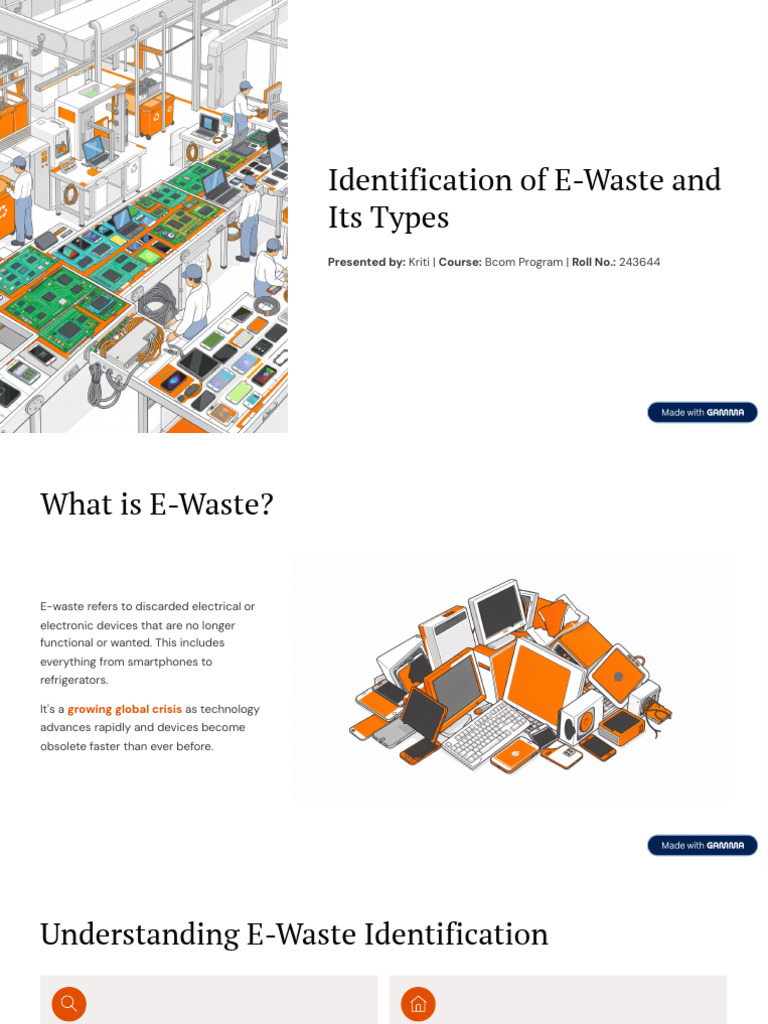 Identification of E Waste and Its Types | PDF | Electronic Waste ...