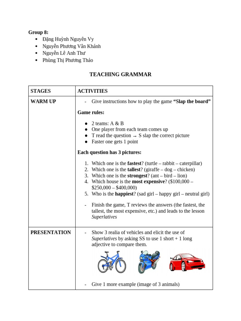 Group 8_lesson Plan | PDF | Languages | Foreign Language Studies