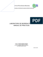 Manual de Prácticas - Laboratorio de Biorreactores - UPIBI - IPN