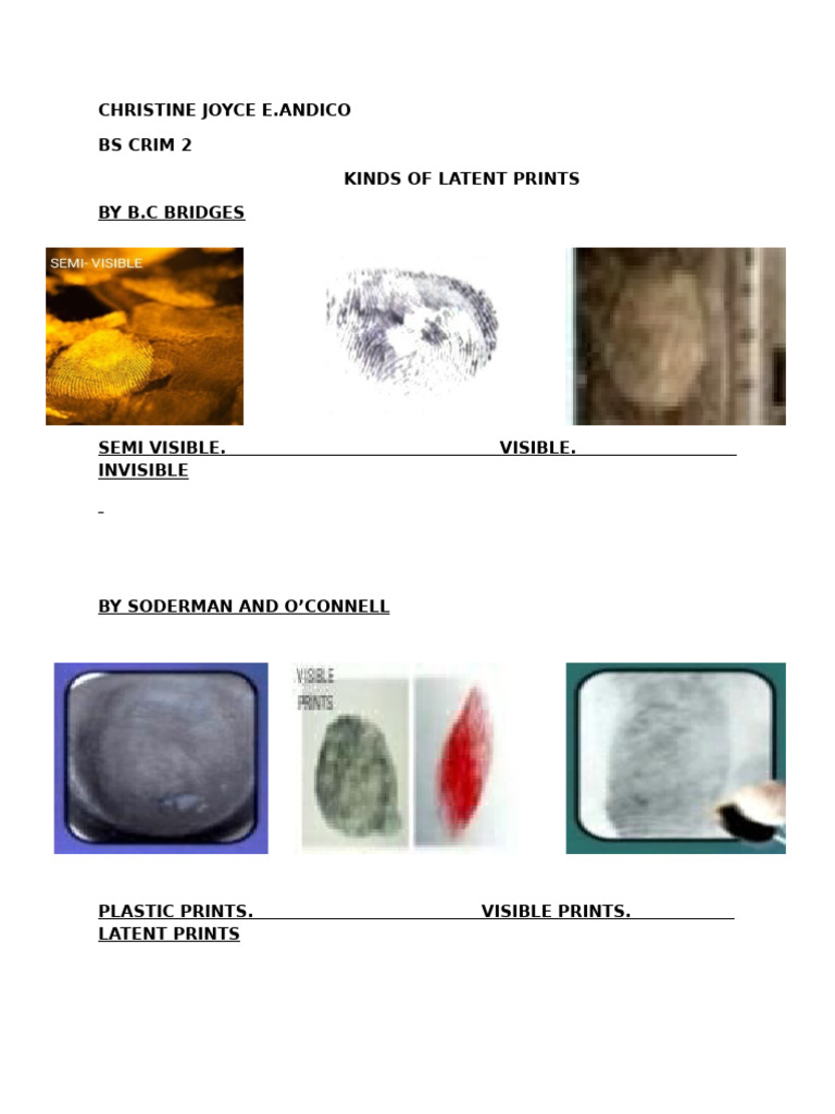 Andico Latent Prints | PDF