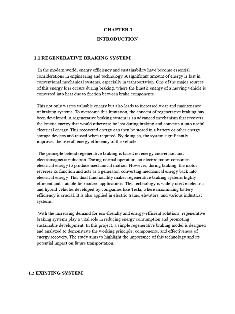 Stem Project Thesis (1) | PDF | Brake | Electric Motor