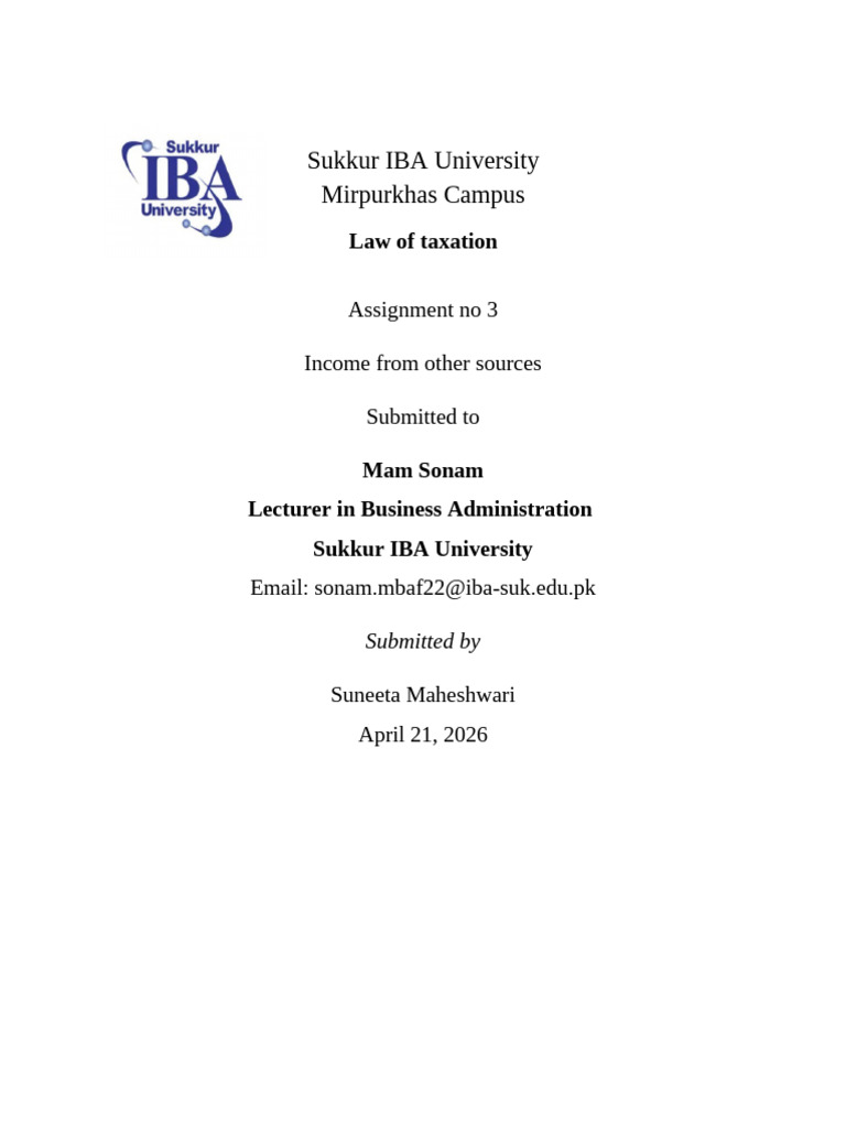 Assignment No 3 | PDF