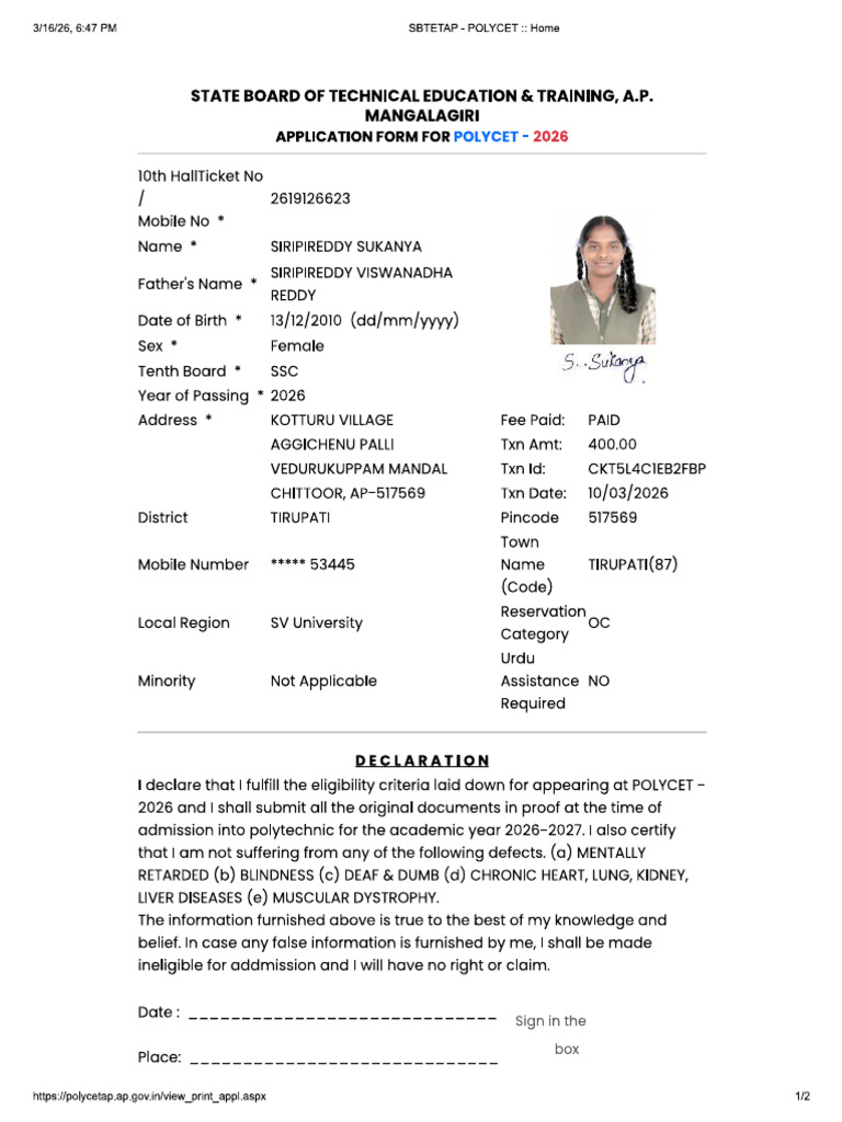 AP Polycet | PDF