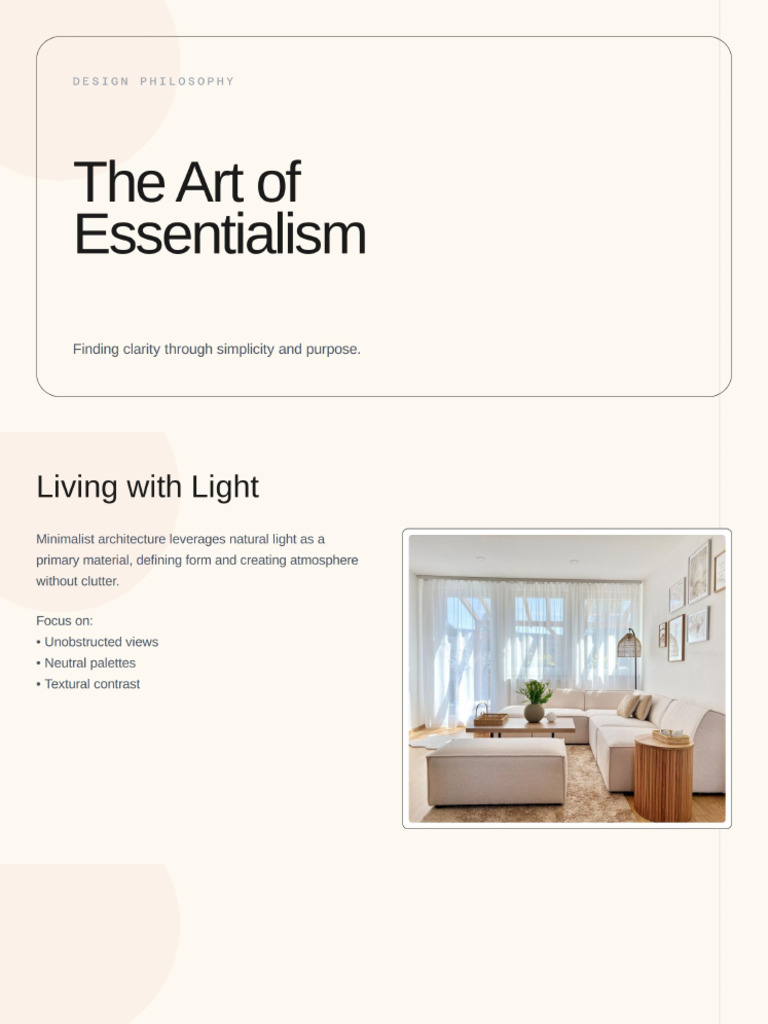 The Art of Minimalist Design | PDF
