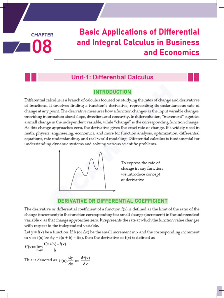 Differentiation and Integration | PDF | Derivative | Slope
