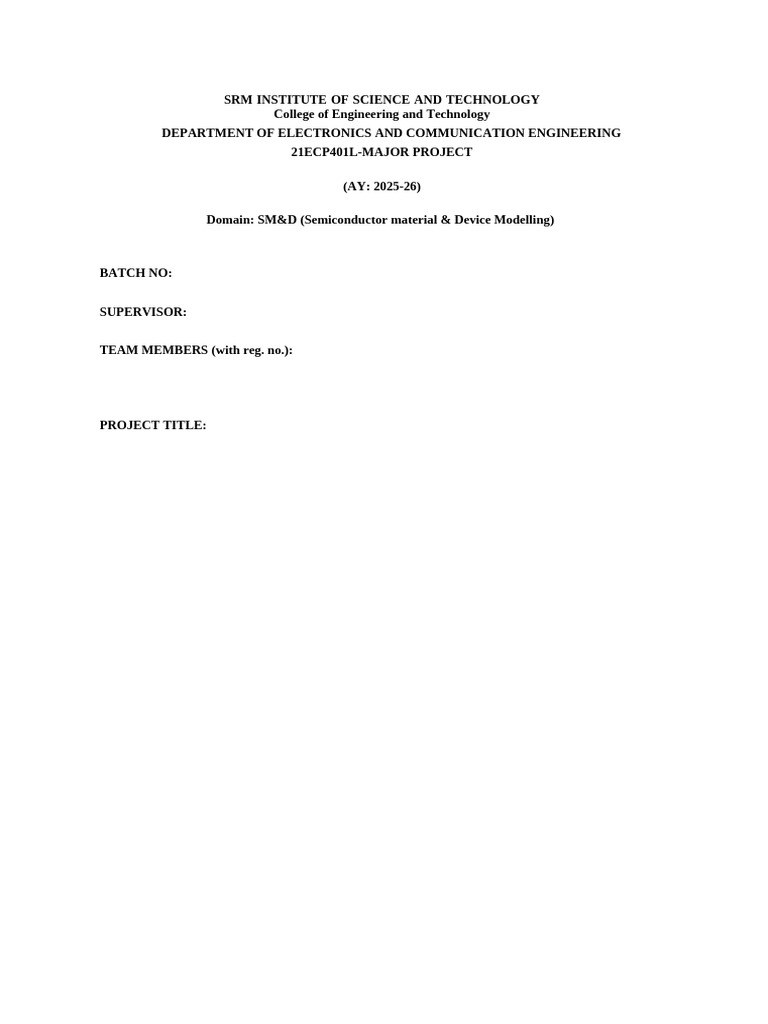 Cover Form | PDF
