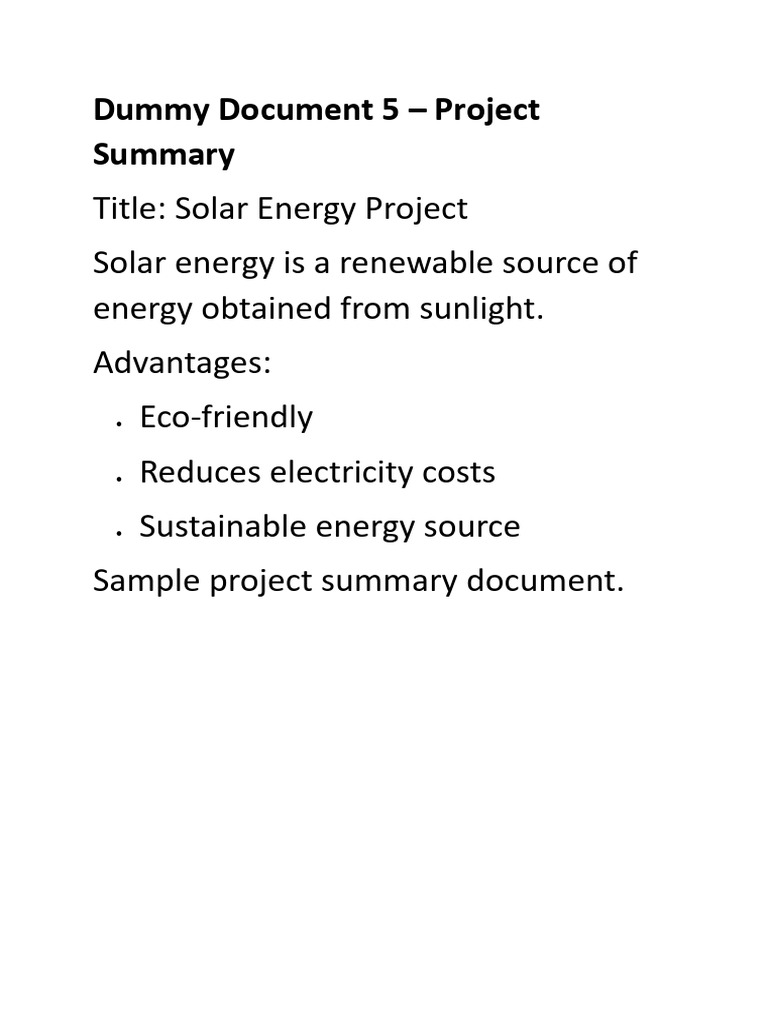Dummy Document 5 | PDF