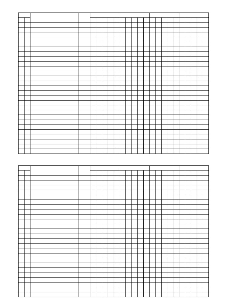 Attendance Register Template | PDF