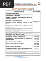 ACPC 2026-27 KeyDates | PDF | Educational Stages