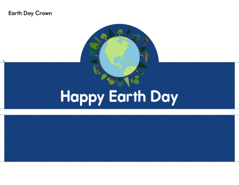 Color Earth Day Crown | PDF