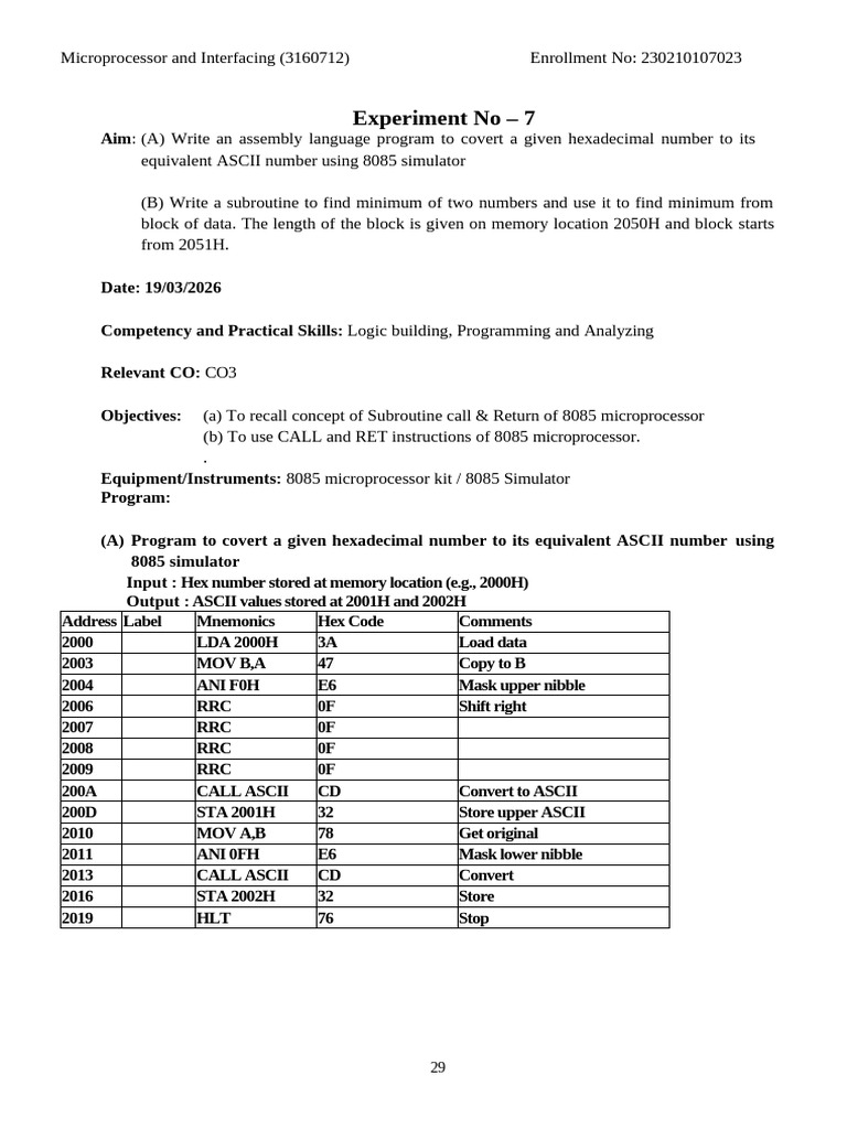 Lab Manual | PDF | Assembly Language | Computer Engineering